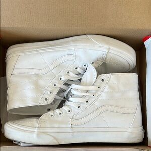 Vans White High-Top Sneakers Men’s Size 10 🔥